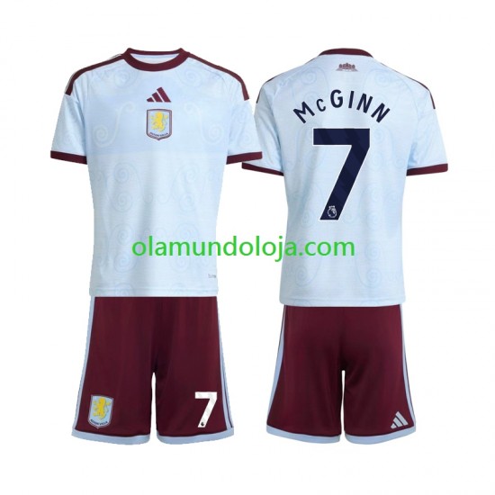 Aston Villa Camisola John McGinn 7 Criança Equipamento Terceiro Manga Curta 2026-2027